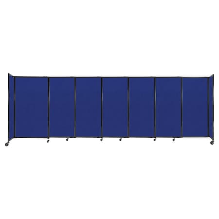 Versare StraightWall Sliding Portable Partition 15'6" x 5' Royal Blue Fabric 1460705